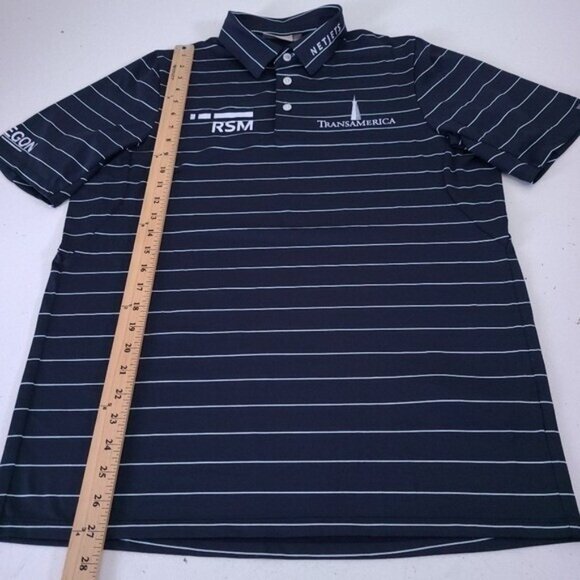 KJUS Zach Johnson Navy Masters Golf Pro Polo Tour Shirt Size S - Picture 5 of 9